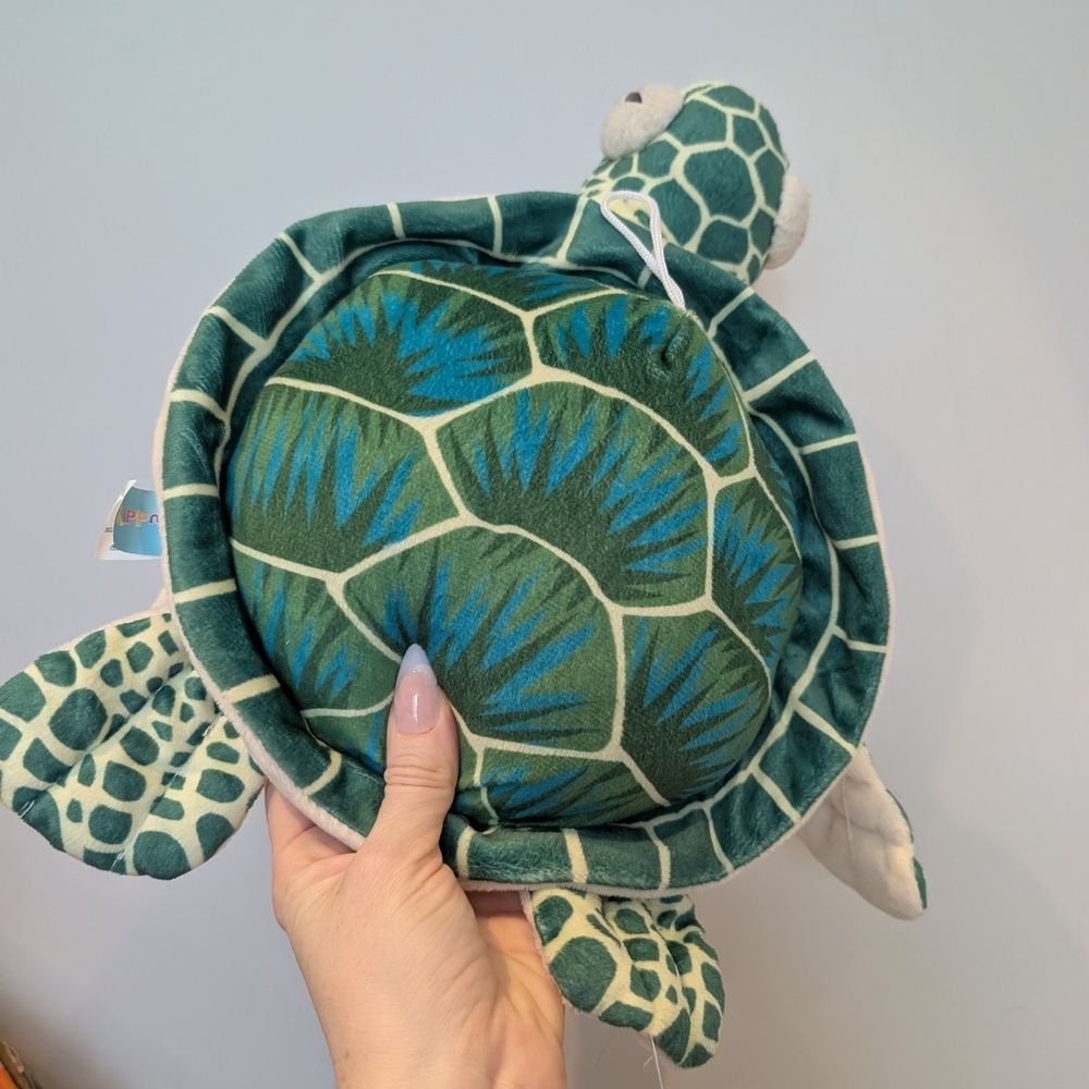 Green and Blue Sea Turtle Plush - Picture 3 of 10
